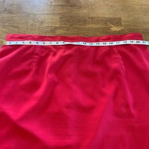 Plus size Red skirt